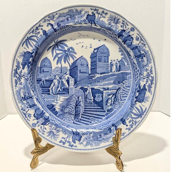 Spode Blue Room Collection Traditions Series Caramanian Dinner Plate 10.25" - Picture 1 of 13